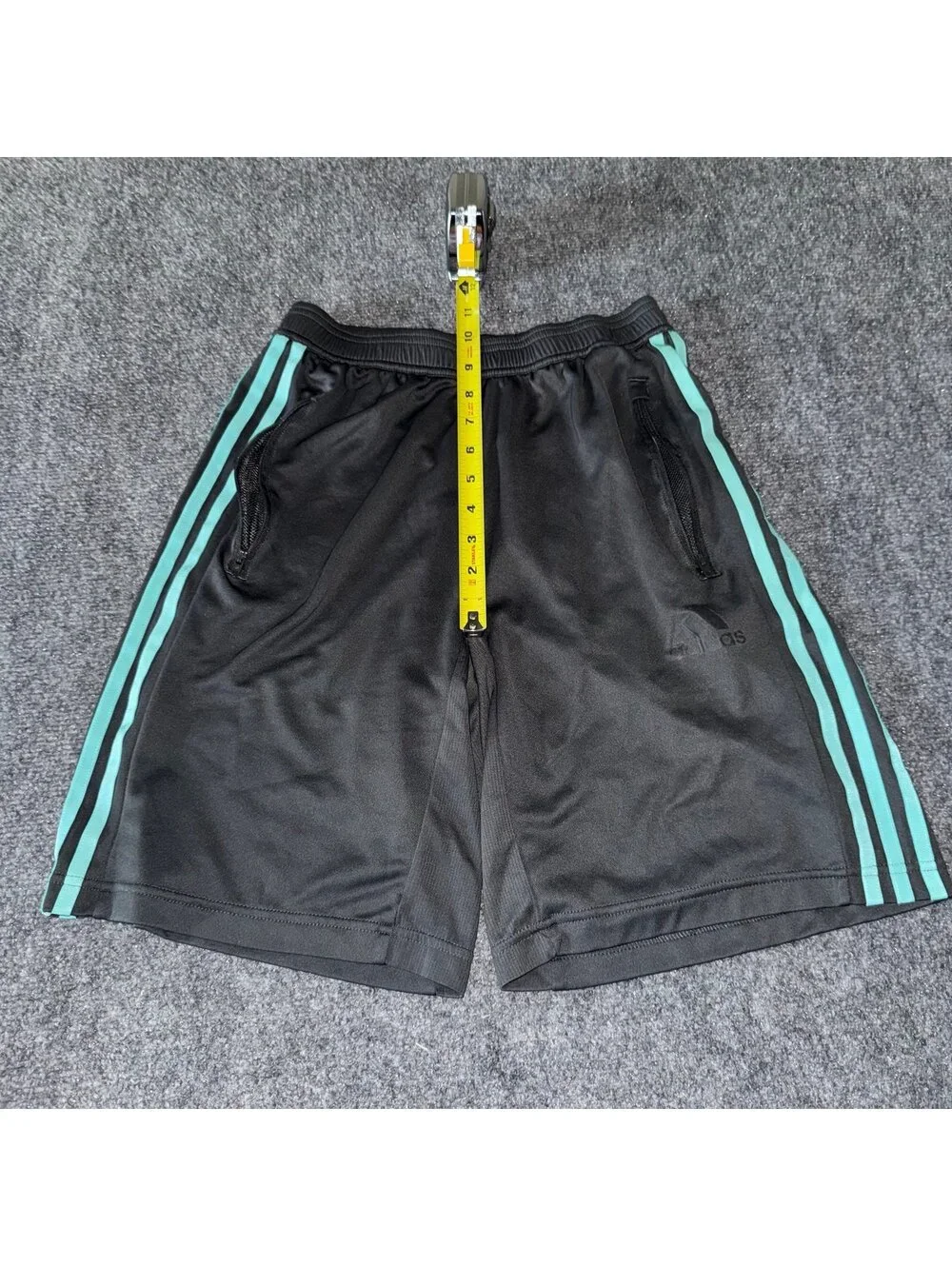 Adidas Teal Stripe Athletic Shorts Mens SM Vtg y2k 90s Rare